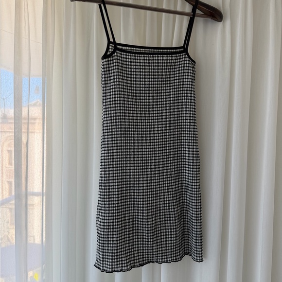 Aritzia gingham checkered black and white jazz dress - Picture 3 of 5